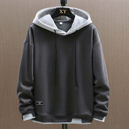 Energizing Two Tone Pullover Hoodie For Men | Kieran