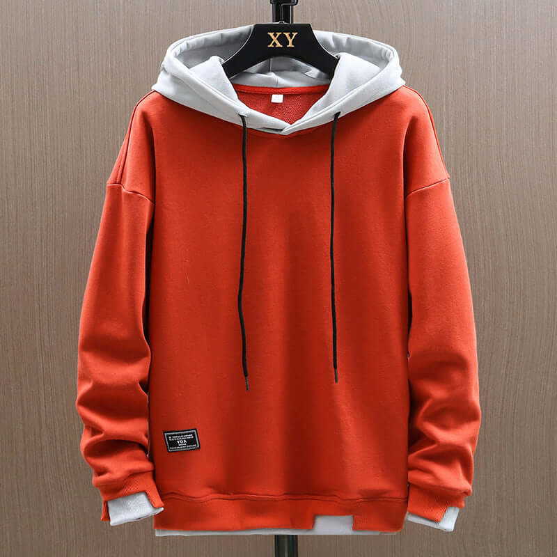 Energizing Two Tone Pullover Hoodie For Men | Kieran