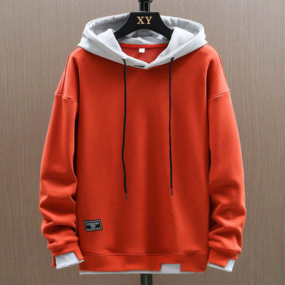 Energizing Two Tone Pullover Hoodie For Men | Kieran