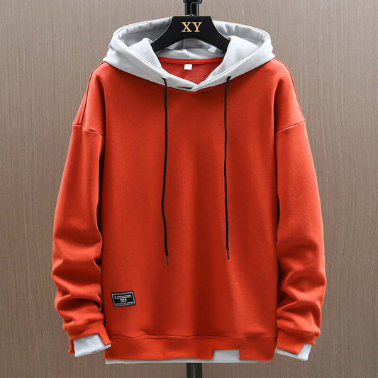 Energizing Two Tone Pullover Hoodie For Men | Kieran