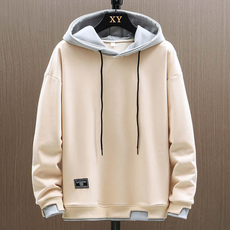 Energizing Two Tone Pullover Hoodie For Men | Kieran