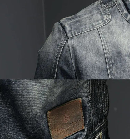 Autumnal Retro Zip Front Jacket For Men | Matteo