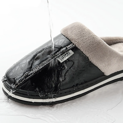 Relaxing Lined Slip On Indoor Slippers For Men | Alaric